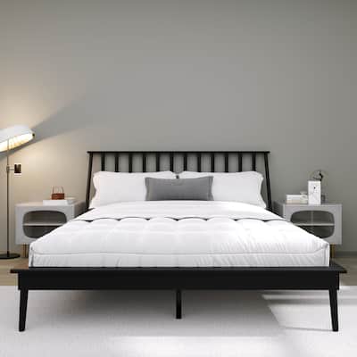 CraftPorch Vintage Wooden Platform Bed