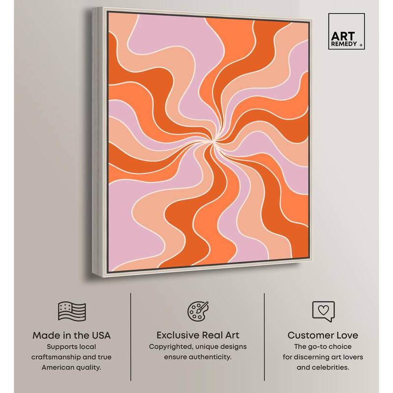 Carnaval Retro Curves II Canvas by Art Remedy