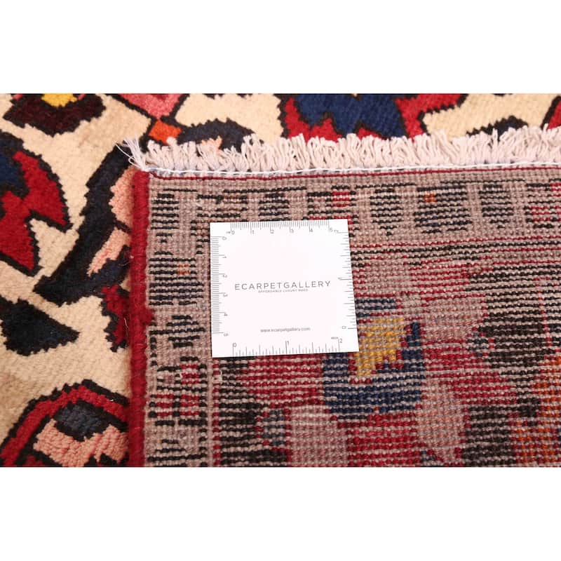 ECARPETGALLERY Hand-knotted Kayseri Vintage Dark Red Wool Rug - 5'7 x 8'6