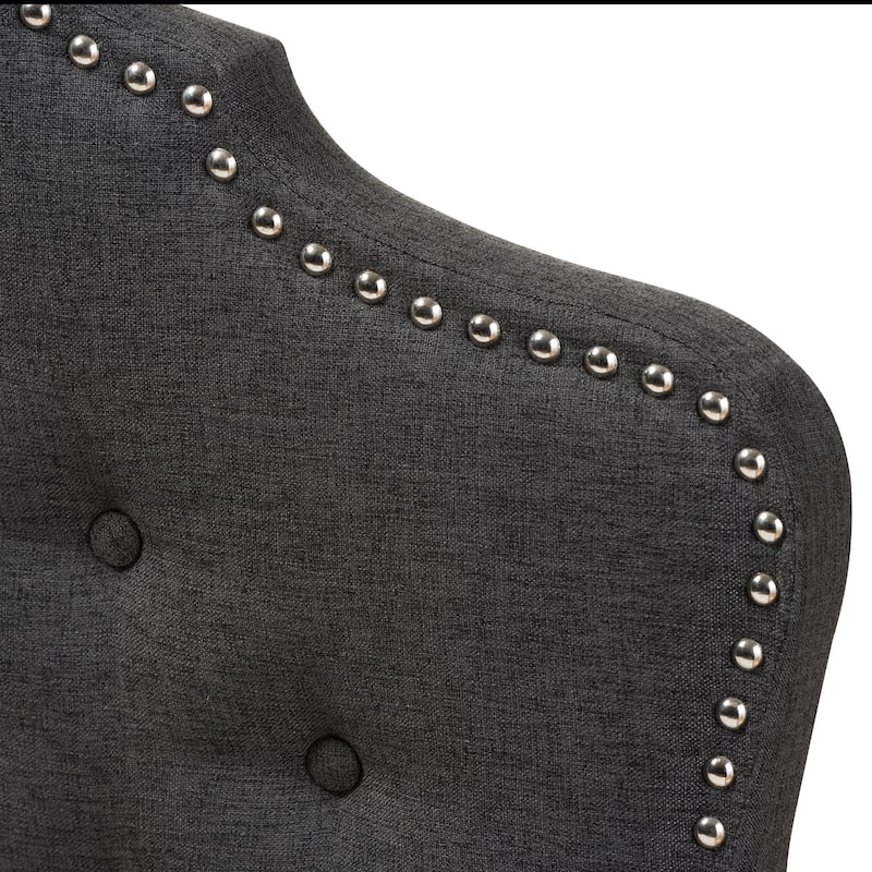 Queen Size Headboard - Modern Fabric Upholstered Grey Headboard - Contemporary Bedroom Decor