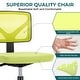 preview thumbnail 7 of 34, Armless Home Office Chair, Ergonomic Low-Back Mesh Rolling Work Swivel Chairs, Adjustable Task Chair with Lumbar Support - N/A