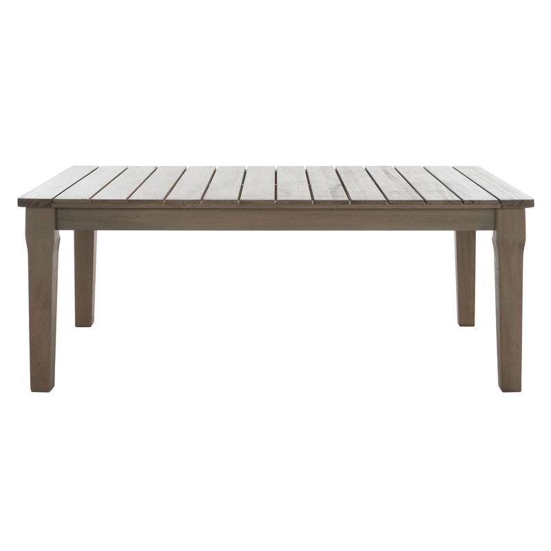 SAFAVIEH Couture Kathern Wood Patio Coffee Table. - 47.4" x 26.4" x 18.5" - 47"W x 26"D x 19"H