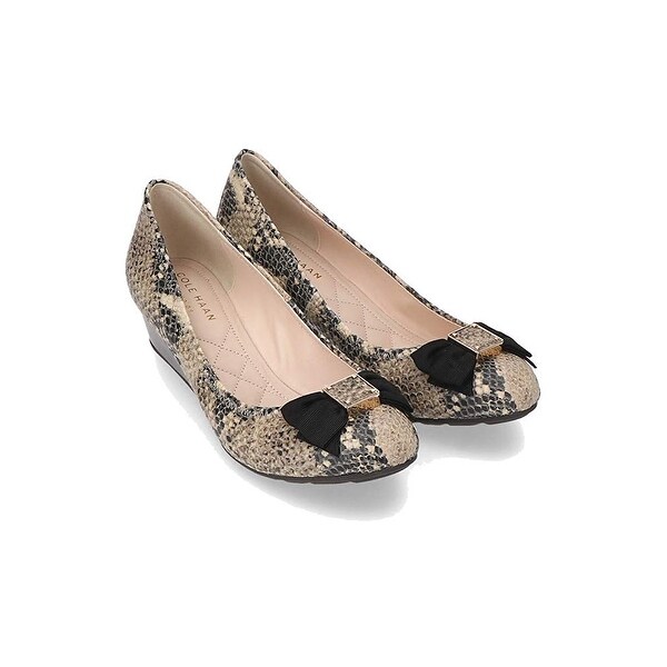 cole haan tali soft bow wedge