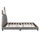 preview thumbnail 3 of 22, Full Size Upholstered Leather Platform Bed