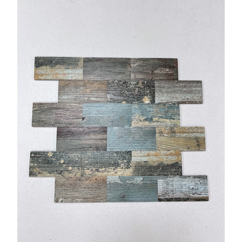 Art3d 11.5"x11.4" Peel and Stick Tile (10-Pack) PVC Composite Laminate Material