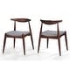 preview thumbnail 36 of 43, Francie Mid-Century Modern Dining Chairs (Set of 2) by Christopher Knight Home - 20.50" W x 20.25" L x 29.75" H