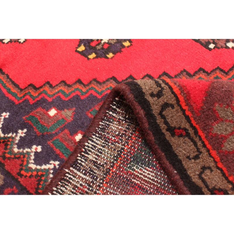 ECARPETGALLERY Hand-knotted Andelz Red Wool Rug - 4'2 x 6'11