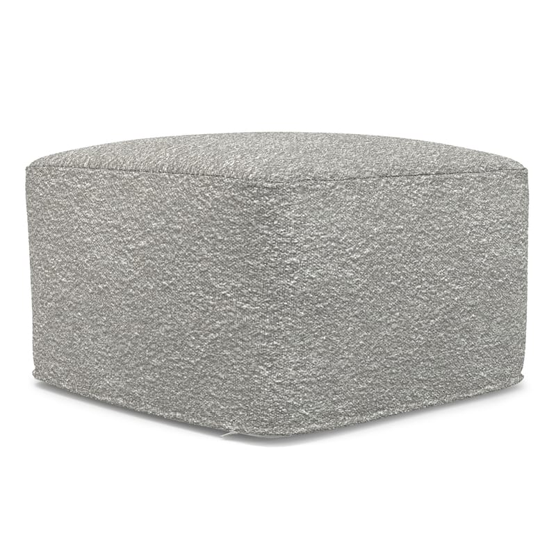 WYNDENHALL Lyanna Contemporary Square Pouf in Boucle