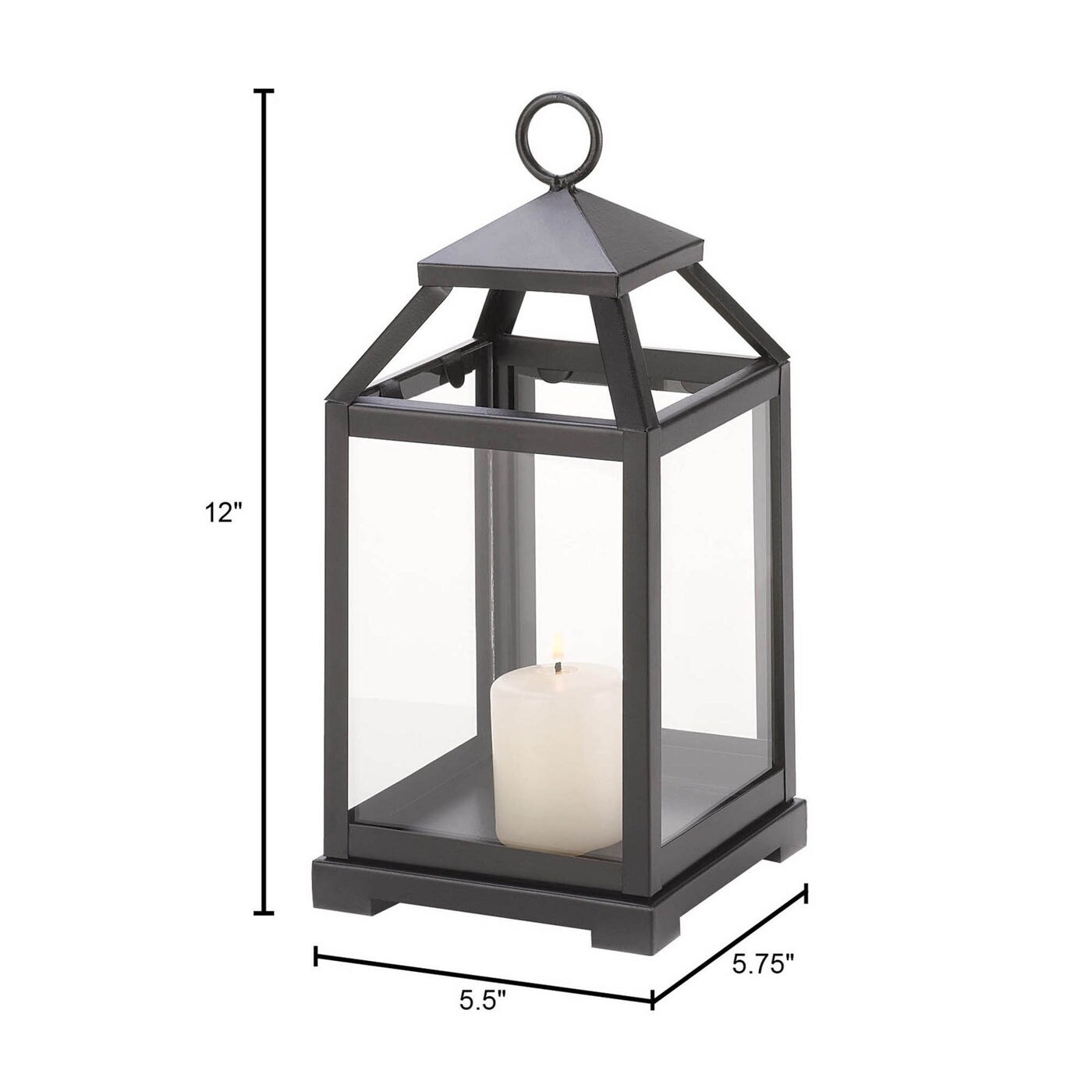 2 large 15" tall WHITE iron metal shutter slat Candle holder Lantern Lamp modern 