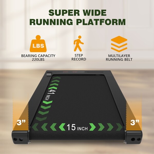 Black Premium 3 Step Folding Incline Electric Treadmill with
