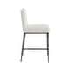 preview thumbnail 26 of 24, 247 Shop At Home Lalia Modern Hammered Metal Square Back Counter Height Dining Chair