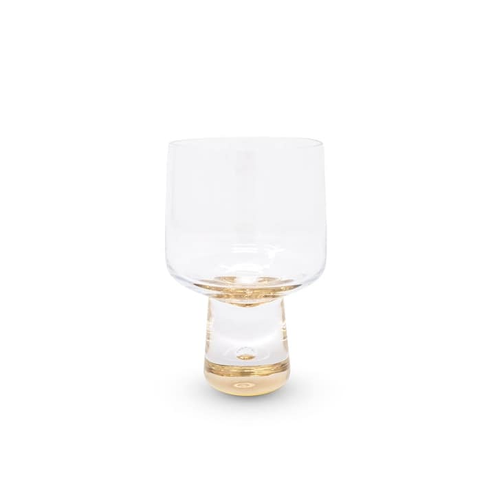 Wine Glasses with Gold Reflection Base, Set of 6