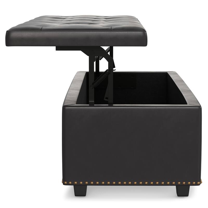 WYNDENHALL Springfield 44 inch Wide Traditional Rectangle Storage Ottoman