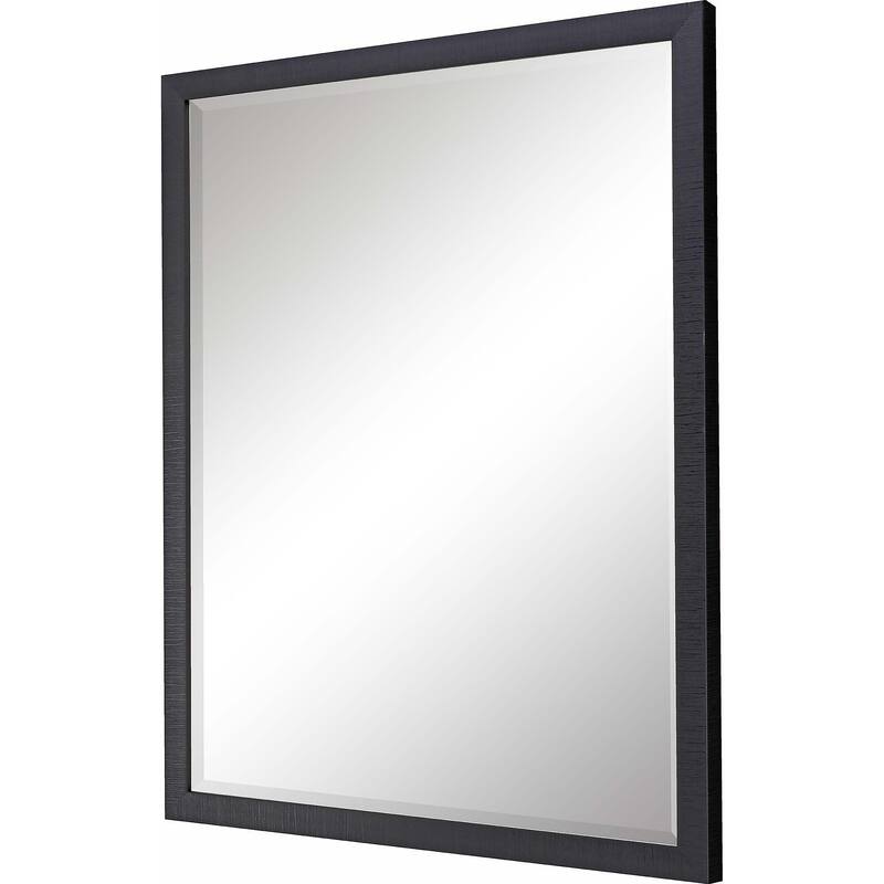 HomeRoots 39" Black Framed Accent Mirror - 27.00 in. x 39.00 in. x 2.00 in.