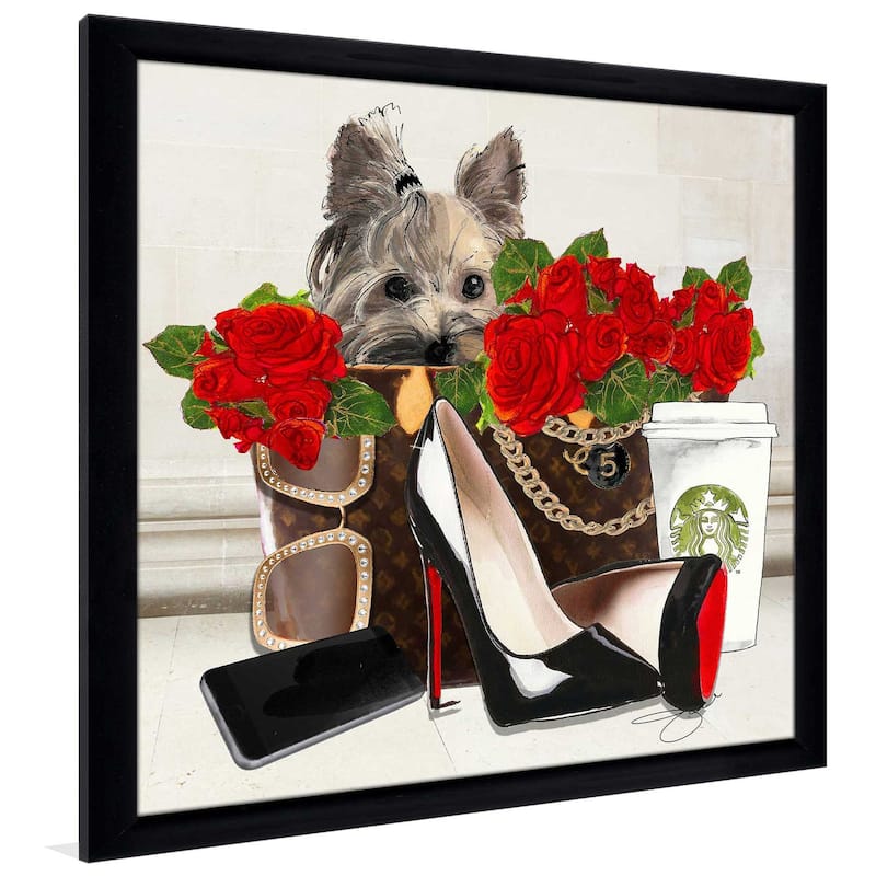 "Fashion Yorkie 2" by Jodi Print on Acrylic