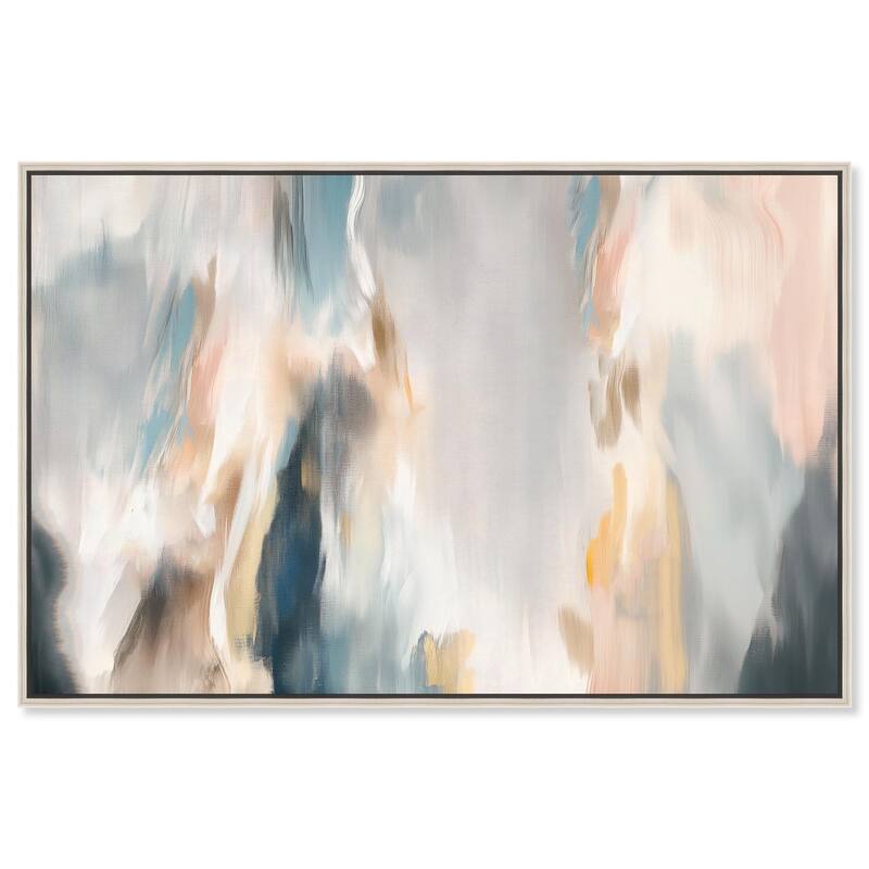 Gilded Gorge III Canvas by Art Remedy - Silver - 54" x 36"
