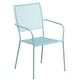 preview thumbnail 20 of 23, 35.5-inch Square Steel 3-piece Patio Table Set with Square Back Chairs