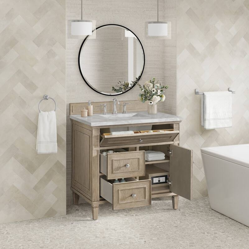 James Martin Vanities 424-V36-3VSL Lorelai 36" Single Basin Wood