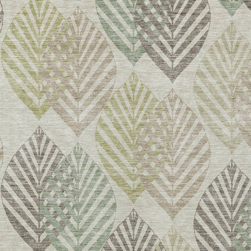 HomeRoots Floral Transitional Rectangle Outdoor Rug