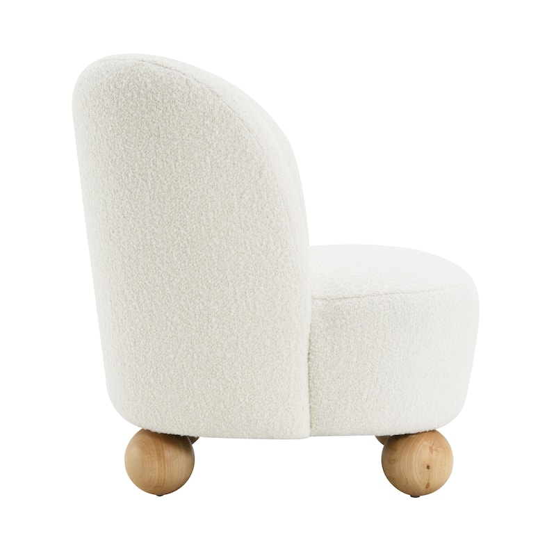 Furniture of America Velra Modern 28-inch Boucle Wing Accent Chair