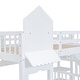 preview thumbnail 35 of 59, Castle Style Bunk Bed with 2 Drawers 3 Shelves and Slide