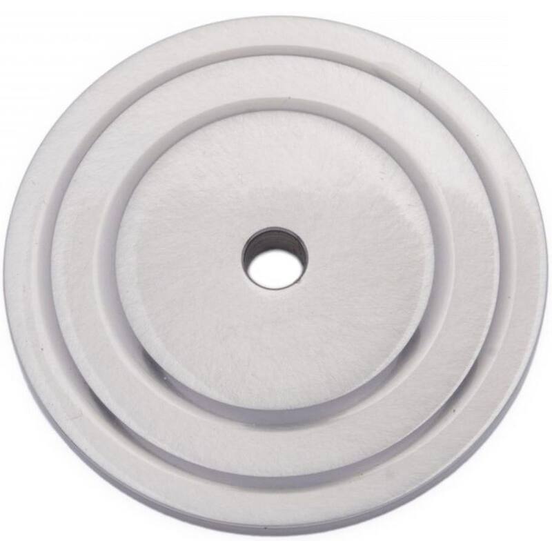 RK International BP 7821 Ringed 1-5/8" Round Solid Metal Traditional - Satin Nickel