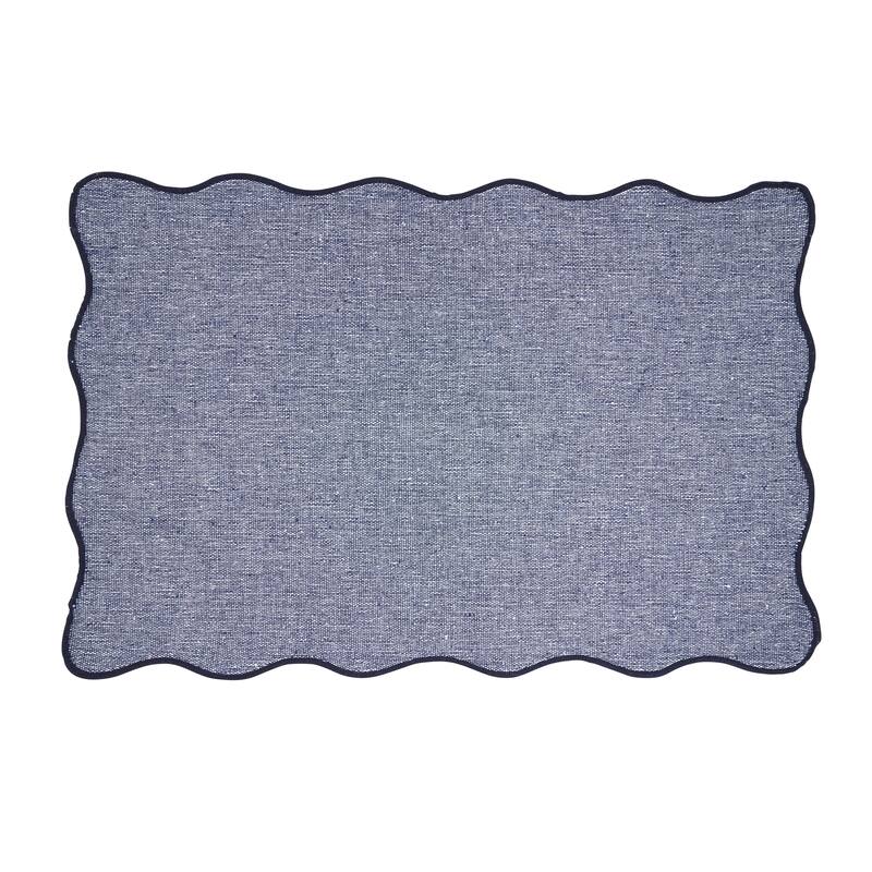 Eco Scallop Border Placemat (Set of 4) - 13"x19"