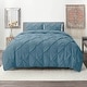 preview thumbnail 71 of 175, Nestl Pinch Pleat 3-piece Duvet Cover Set Blue Heaven - California King