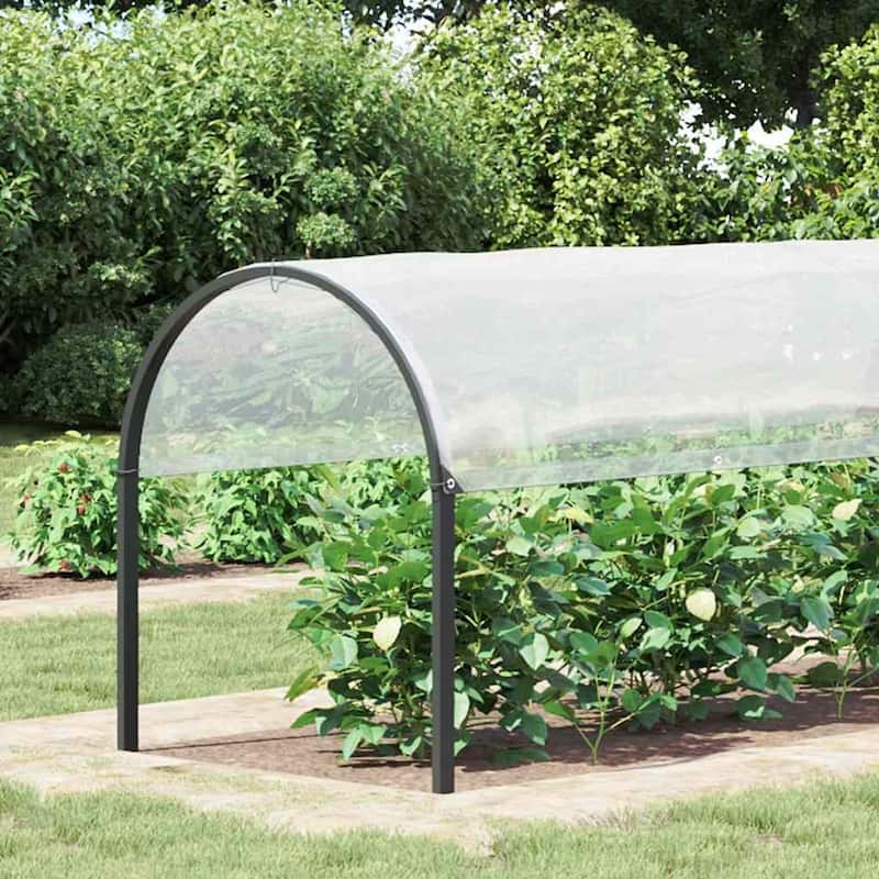 vidaXL Plant Cover Clear and Black - Transparent - 79.2 x 117.6