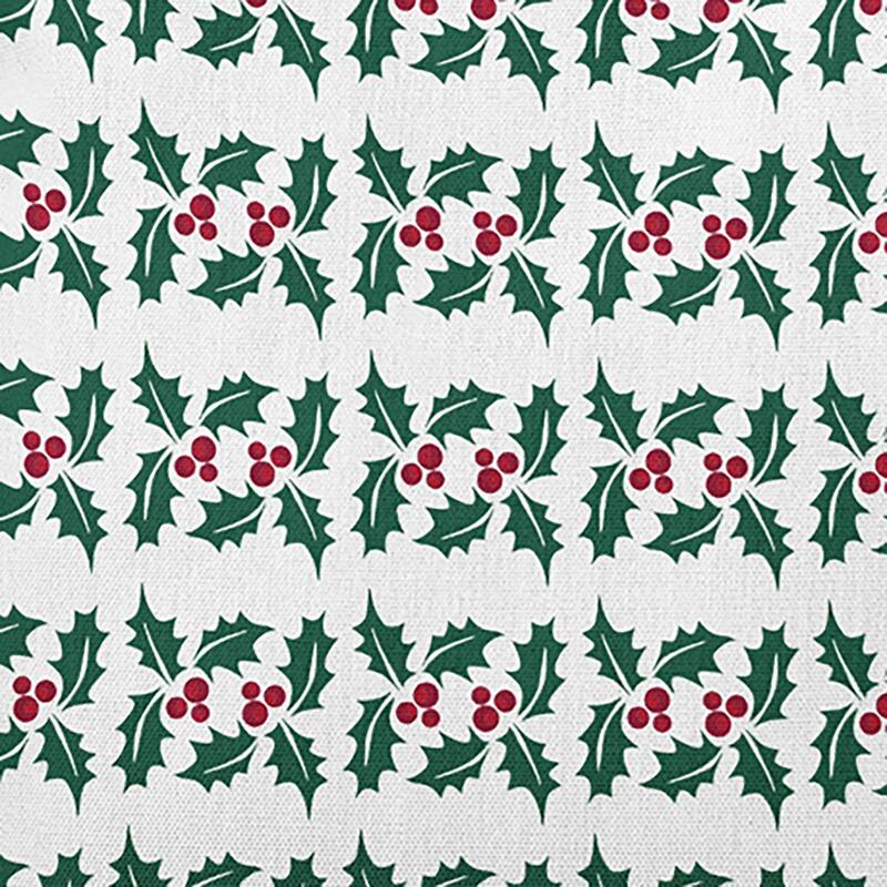 Holly Stripes Christmas/Winter Accent Pillow