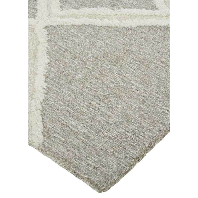 Grand Bazaar Elika Hand Tufted Geometric Transitional Area Rug