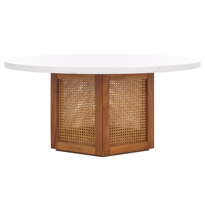 SAFAVIEH Home Danez Cane Coffee Table - 42Wx42Dx18H
