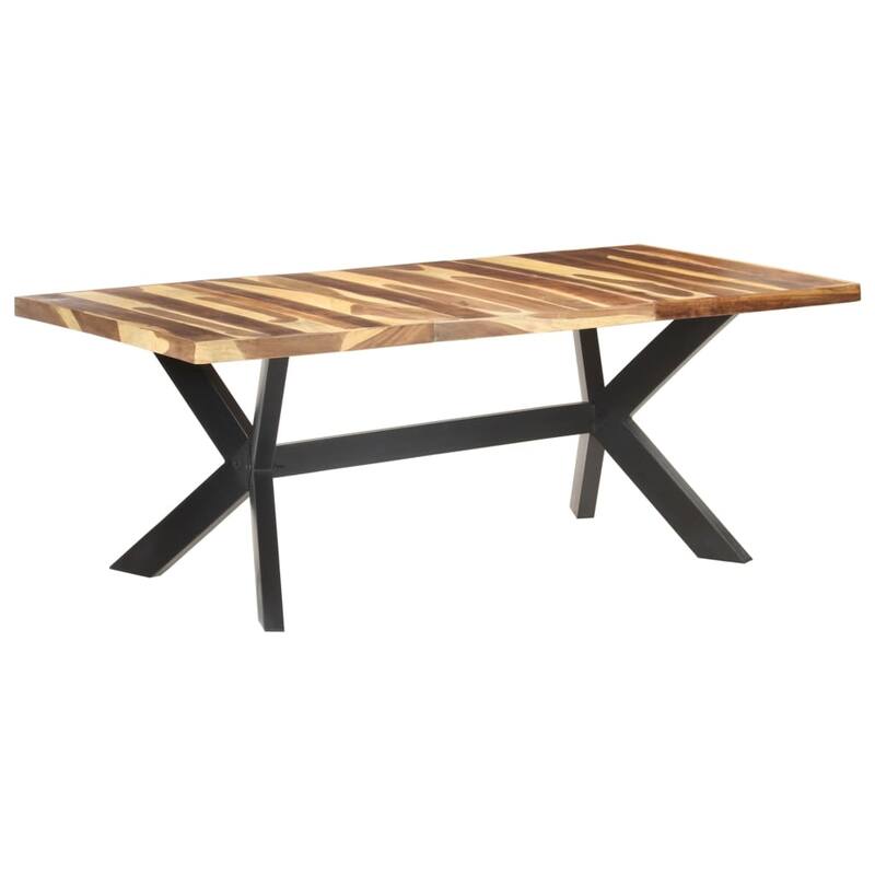 vidaXL Solid Wood Dining Table with Honey Finish Wooden Furniture Multi Sizes