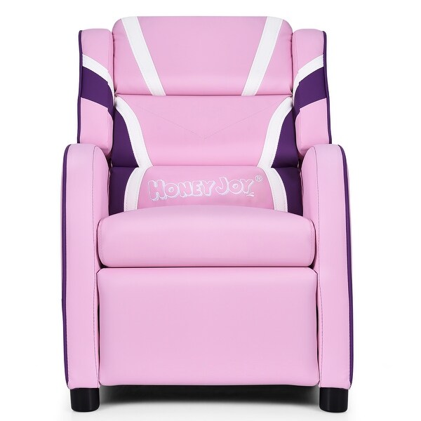 Pink leather armchair sales