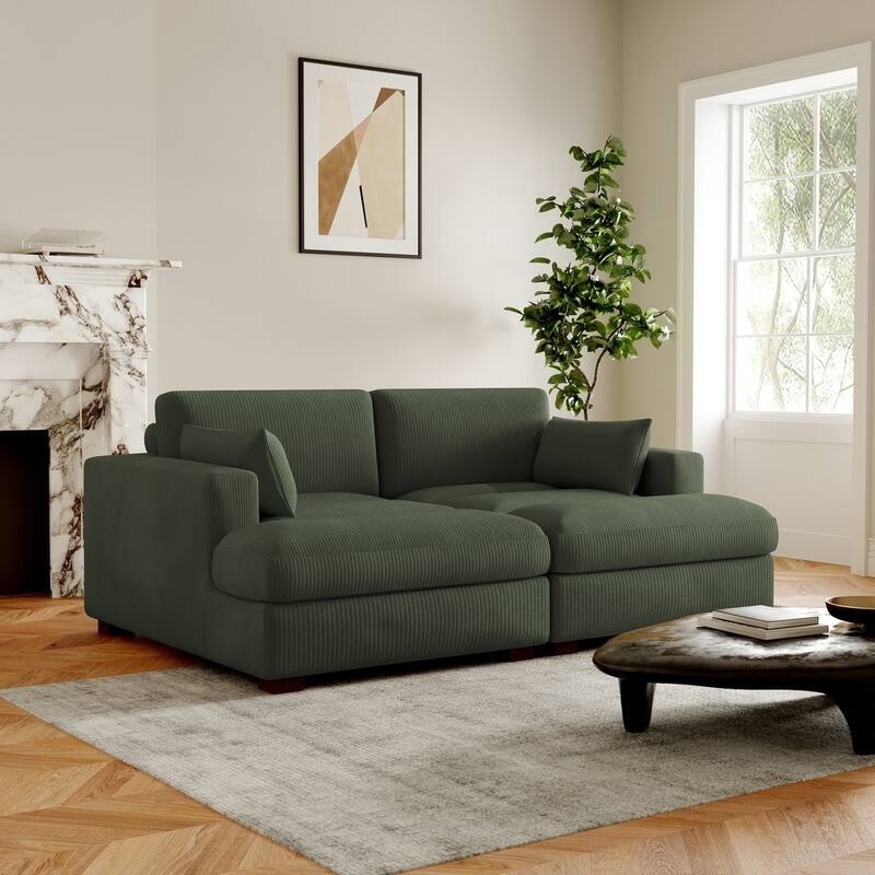 Left and Right Sectional Sofa Set Chaise Lounge Sofa Chair