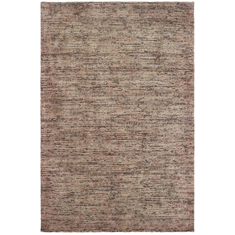 Style Haven Langley Hand-tufted Wool and Viscose Shaded Solid Area Rug - 8' x 10' - Taupe/Pink