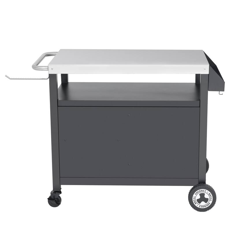 Royal Gourmet Movable Kitchen Cart Grill Prep Table with Storage