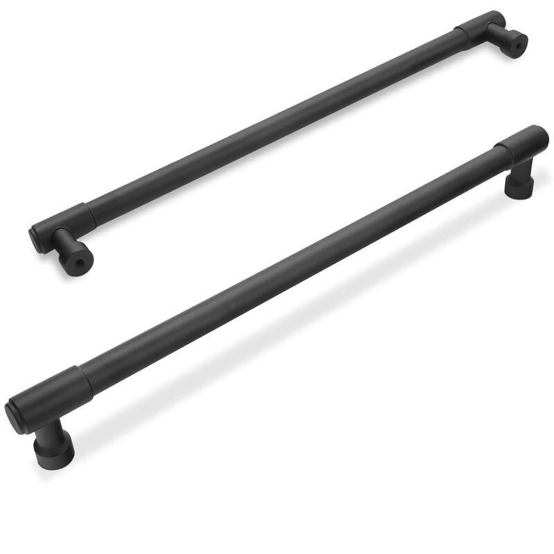 6 Pack Matte Black Cabinet Pull - 12.64 x 4.37 x 2.36 - Matte Black
