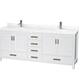 Option White, Chrome Trim, Giotto Quartz Top