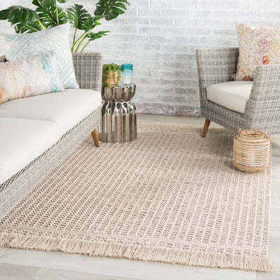 Caburan Indoor/ Outdoor Solid Textured PET Yarn Area Rug by Havenside Home