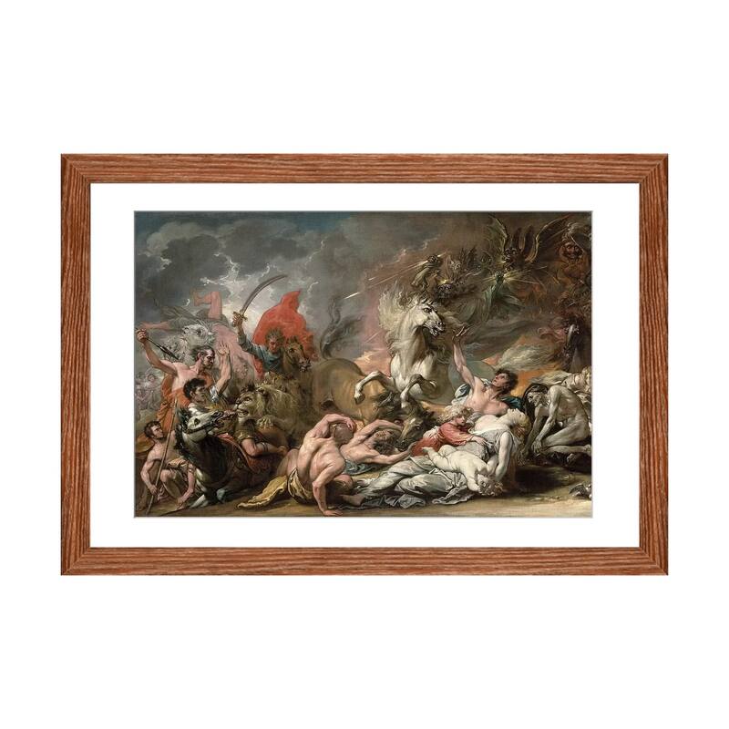 iCanvas "Death on the Pale Horse, 1796" by Benjamin West - Walnut - 24x32x1