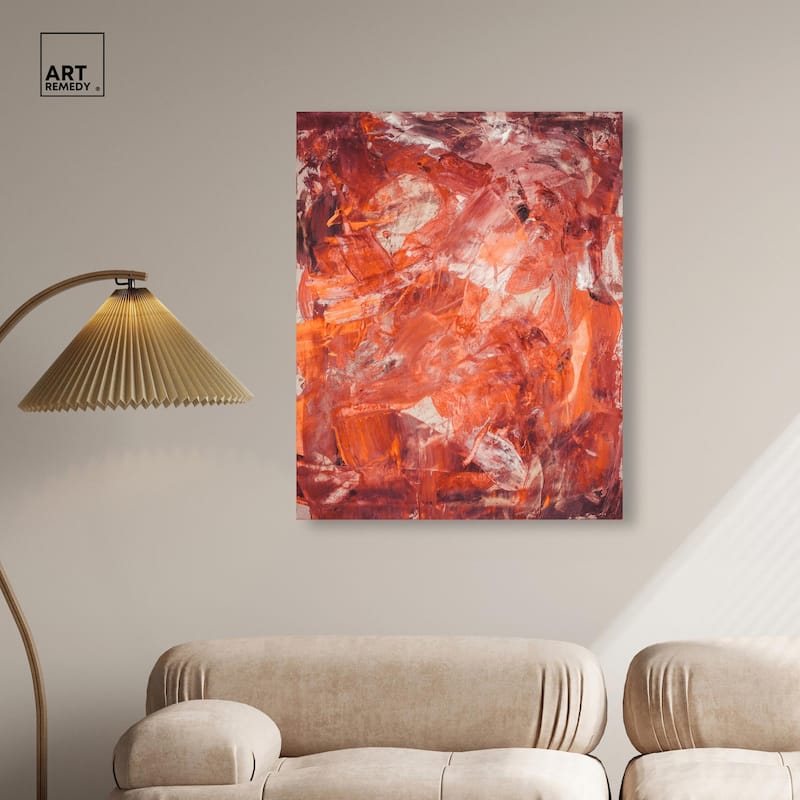 Shades of Red II Canvas by Art Remedy, Gallery Wrapped