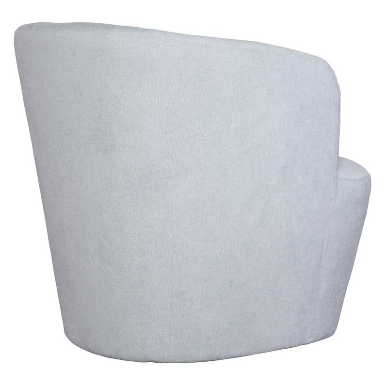 Solid Barrel Style Swivel Chair - 30.5" - Blue