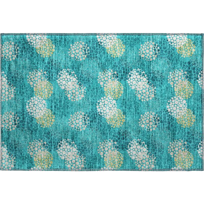 Premium Washable Super Soft Contemporary Clusters Mayfield Rug