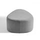preview thumbnail 26 of 42, 43" Rounded Triangle Upholstered Ottoman, Oversize Fabric Ottoman Footstool