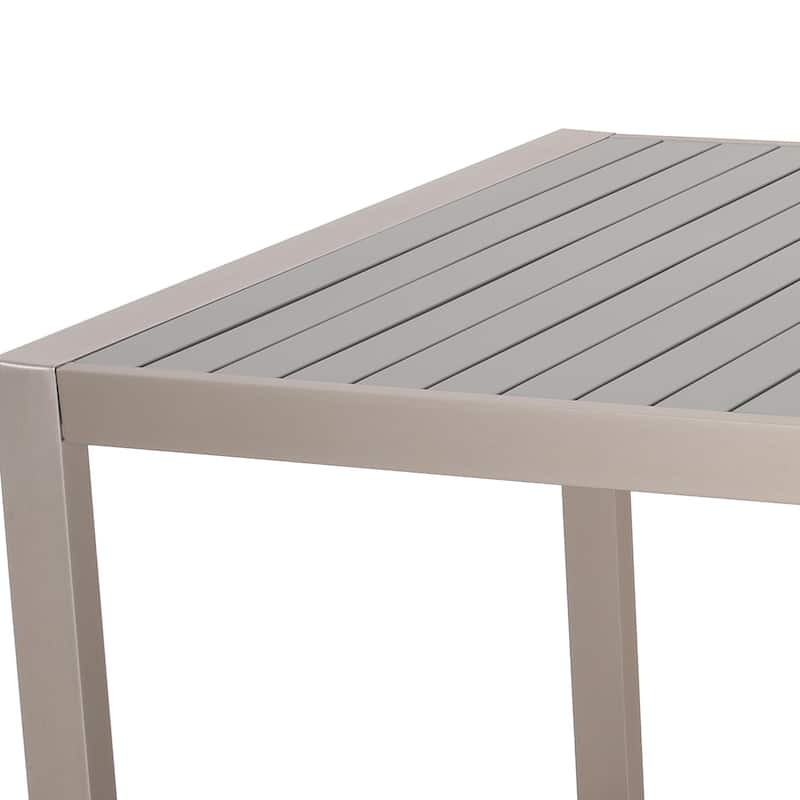 Navan Modern Aluminum Outdoor Dining Table by Christopher Knight Home - 70.00" L x 35.00" W x 30.00" H