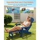 preview thumbnail 52 of 52, WINSOON All Weather HIPS Folding Adirondack Chair with Ottoman, 5-Gear Adjustable Backrest and Retractable Ottoman Set of 4