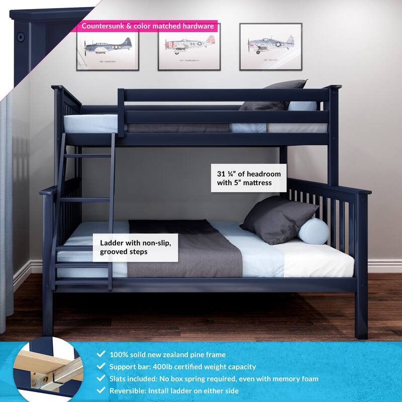Max and Lily Twin over Full Bunk Bed