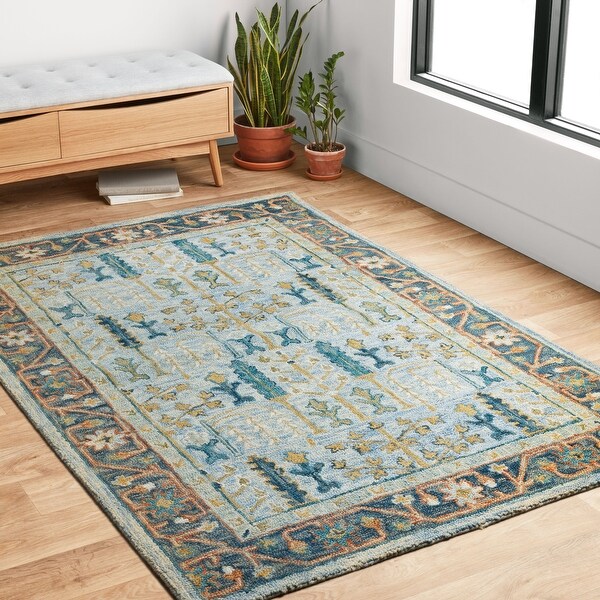 Shop Alexander Home Madeline Wool Hand Hooked Terrace Traditional Rug 9 3 X 13 0 Overstock 17003155