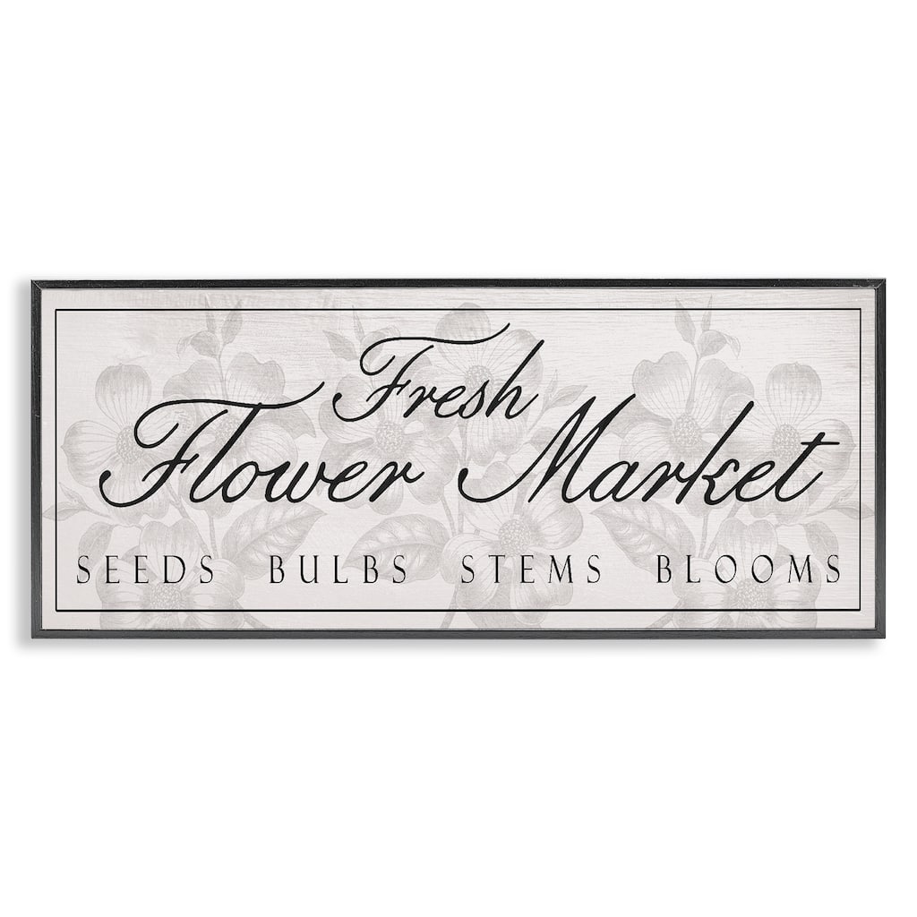 Stupell Vintage Fresh Flower Market Framed Giclee Art Design By Lil' Rue